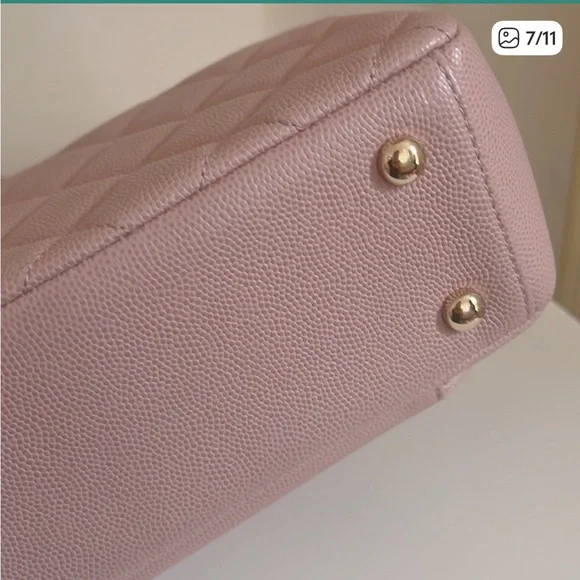 Chanel Blush Pink Quilted Shoulder Bag - Picture 7 of 11